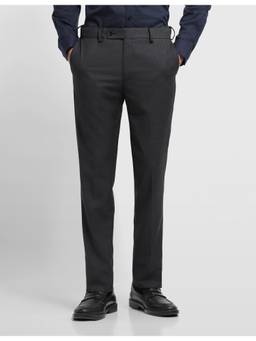 Arrow - Grey Men's Hudson Regular Fit Dobby Trousers