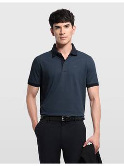 Arrow - Blue Men's Geometric Printed Regular Fit Polo Shirt