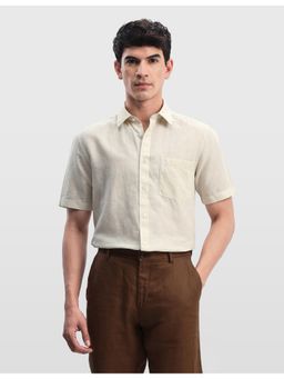 Arrow Sports - Beige Men's Regular Fit Solid Shirt
