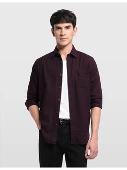 Arrow Sports - Red Men's Chelsea Slim Fit Dobby Shirt