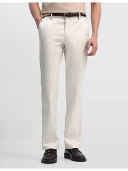Arrow Sports - Yellow Men's Hudson Regular Fit Dobby Trousers