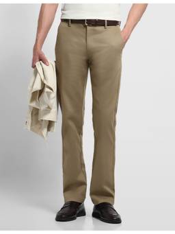 Arrow Sports - Brown Men's Hudson Regular Fit Dobby Trousers