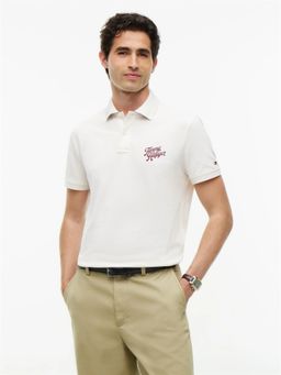 Tommy Hilfiger - Yellow Solid Regular Fit Cotton Polo T-Shirt