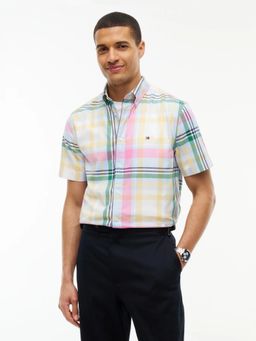 Tommy Hilfiger - Blue Checks Regular Fit Poplin Shirt