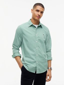 Tommy Hilfiger - Green Checks Regular Fit Poplin Shirt