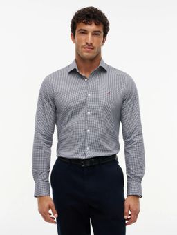 Tommy Hilfiger - Blue Checks Slim Fit Oxford Shirt