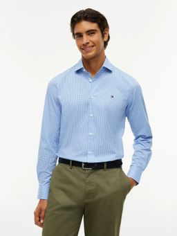 Tommy Hilfiger - Blue Checks Slim Fit Oxford Shirt