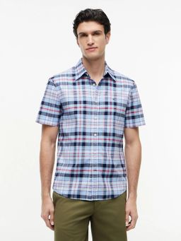 Tommy Hilfiger - Blue Checks Regular Fit Oxford Shirt