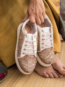 The Saree Sneakers - Zardosi Sneakers