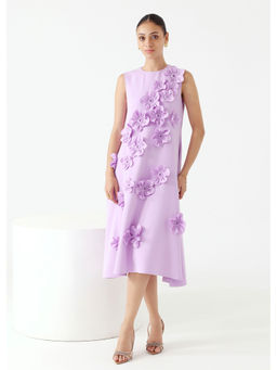 Ashico - Florence Midi Dress - Lavender