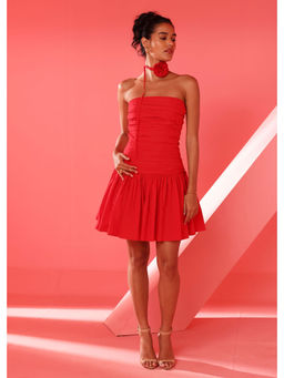 Ashico - Monroe Rosa Mini Dress - Red
