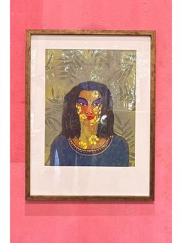 Freedom Tree - Wild Child Wall Art With Frame Yellow Flower