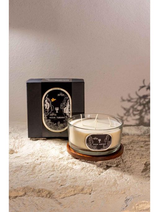 Freedom Tree Galle Vanilla 6 Wick Hand Poured Natural Soy Wax Scented Candle Jar