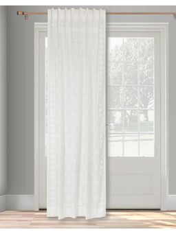 Fabindia - White Noor Printed Cotton Curtain