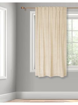 Fabindia - Beige Rehmira Woven Cotton Curtain (5 Feet)
