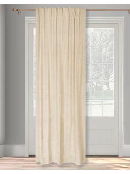 Fabindia - Beige Rehmira Woven Cotton Curtain