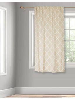 Fabindia - Natural Aliza Cutwork Cotton Curtain (5 Feet)