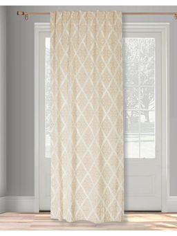Fabindia - Natural Aliza Cutwork Cotton Curtain