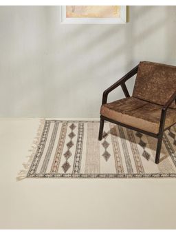 Fabindia - Natural Purnim Printed Cotton Dhurrie