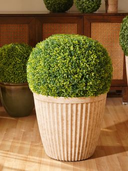 Pure Home + Living - Ivory Recycled Plastic Pot - (M)