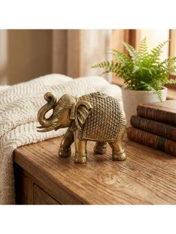 eCraftIndia - Brass Elephant Statue Decorative Showpiece Gift For Diwali Housewarming Birthday