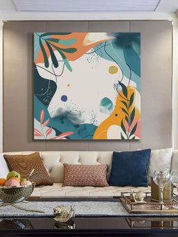 999Store - Vibrant Abstract Botanical Art Print Geometric Painting For Modern Home Decor
