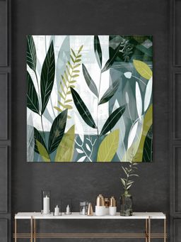 999Store - Whispers Of The Forest Abstract Green Foliage Abstract Painting For Living Room