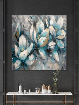 999Store - Blossoms In Blue Flower Art Paintings For Bedroom