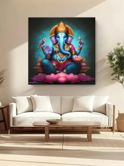 999Store - Lord Ganesha Radiating Wisdom And Prosperity - Canvas Painting