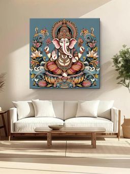 999Store - Canvas Painting Ganesh Art, Indian Wall Decor, Religious