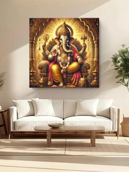 999Store - Canvas Painting Hindu Deity Wall Art, Ganesh Decor, Spiritual Wall Art