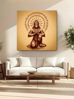 999Store - Divine Hanuman Meditation Canvas Painting