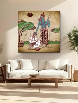 999Store - Powerful Hanuman Warrior Canvas Painting