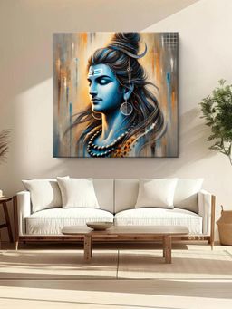 999Store - Peaceful Shiva Portrait Canvas Painting