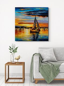 999Store - Sailing Into Sunset Canvas-Wrapped Painting
