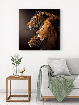 999Store - Big Cats Trio Canvas-Wrapped Painting