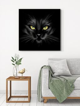 999Store - Mysterious Black Cat Canvas-Wrapped Painting