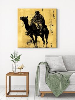 999Store - Camel Rider Canvas-Wrapped Painting