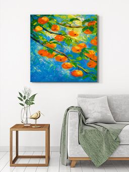 999Store - Orange Orchard Canvas-Wrapped Painting