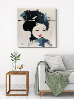 999Store - Geisha Portrait Canvas-Wrapped Painting