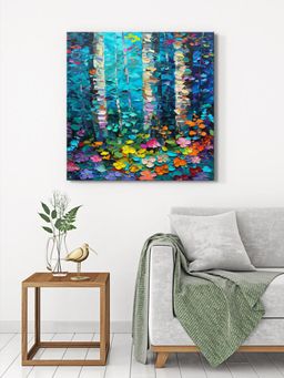 999Store - Birch Forest Canvas-Wrapped Painting