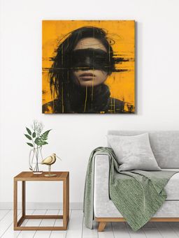 999Store - Woman In Shadow Canvas-Wrapped Painting
