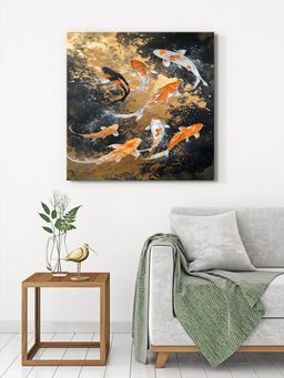 999Store - Koi Fish Serenity Canvas-Wrapped Painting