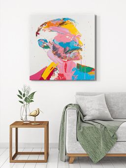 999Store - Dynamic Male Portrait Canvas-Wrapped Painting