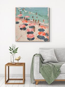 999Store - Canvas-Wrapped Beach Scene Painting