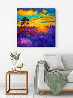 999Store - Lavender Sunset Canvas-Wrapped Painting