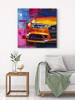 999Store - Classic Car In Clouds Canvas-Wrapped Painting