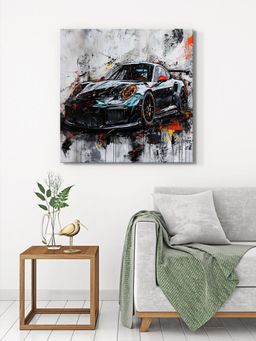 999Store - Dynamic Sports Car Canvas-Wrapped Painting