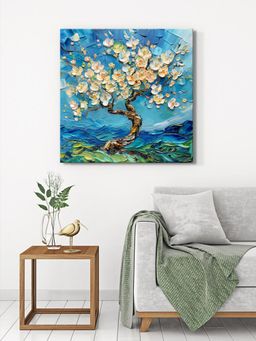 999Store - Blossoming Cherry Tree Canvas-Wrapped Painting