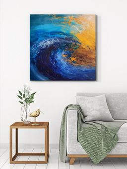 999Store - Vibrant Running Woman Canvas-Wrapped Painting